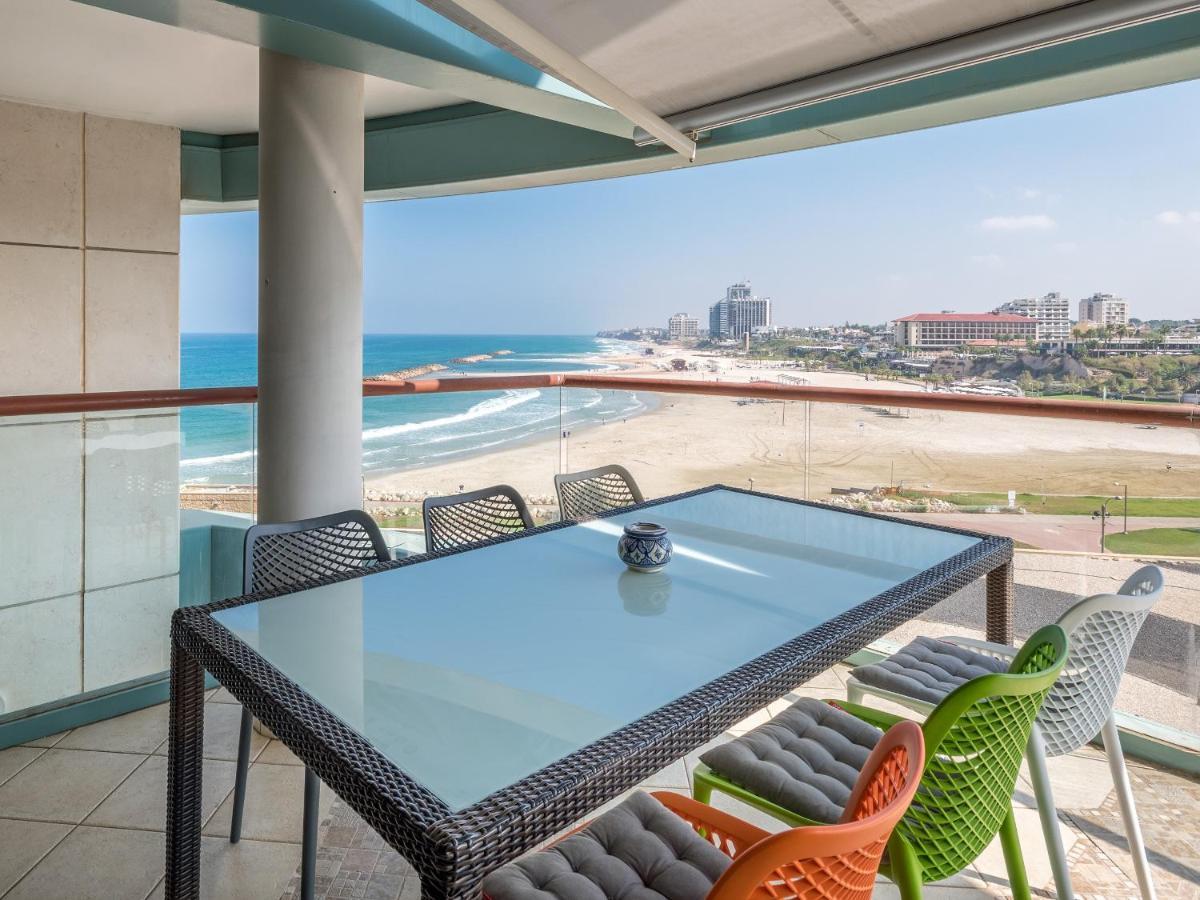 Front Of Beach Next Ritz Hotel - 3 Bedroom& 3 Bathroom Herzliya Ngoại thất bức ảnh